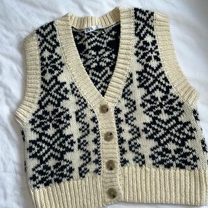 Zara Cardigan Sweater Vest